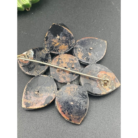 Antique Brooch Lot Victorian Edwardian Paste Glass Figural Estate Reseller AS IS - Picture 10 of 16